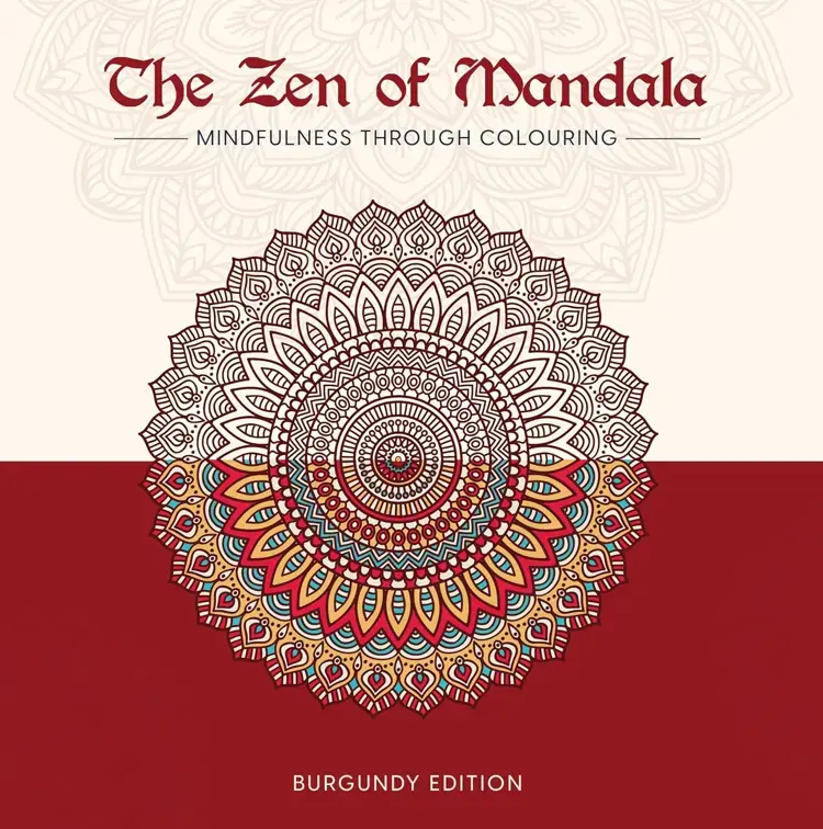 The Zen of Mandala (Burgundy edition)