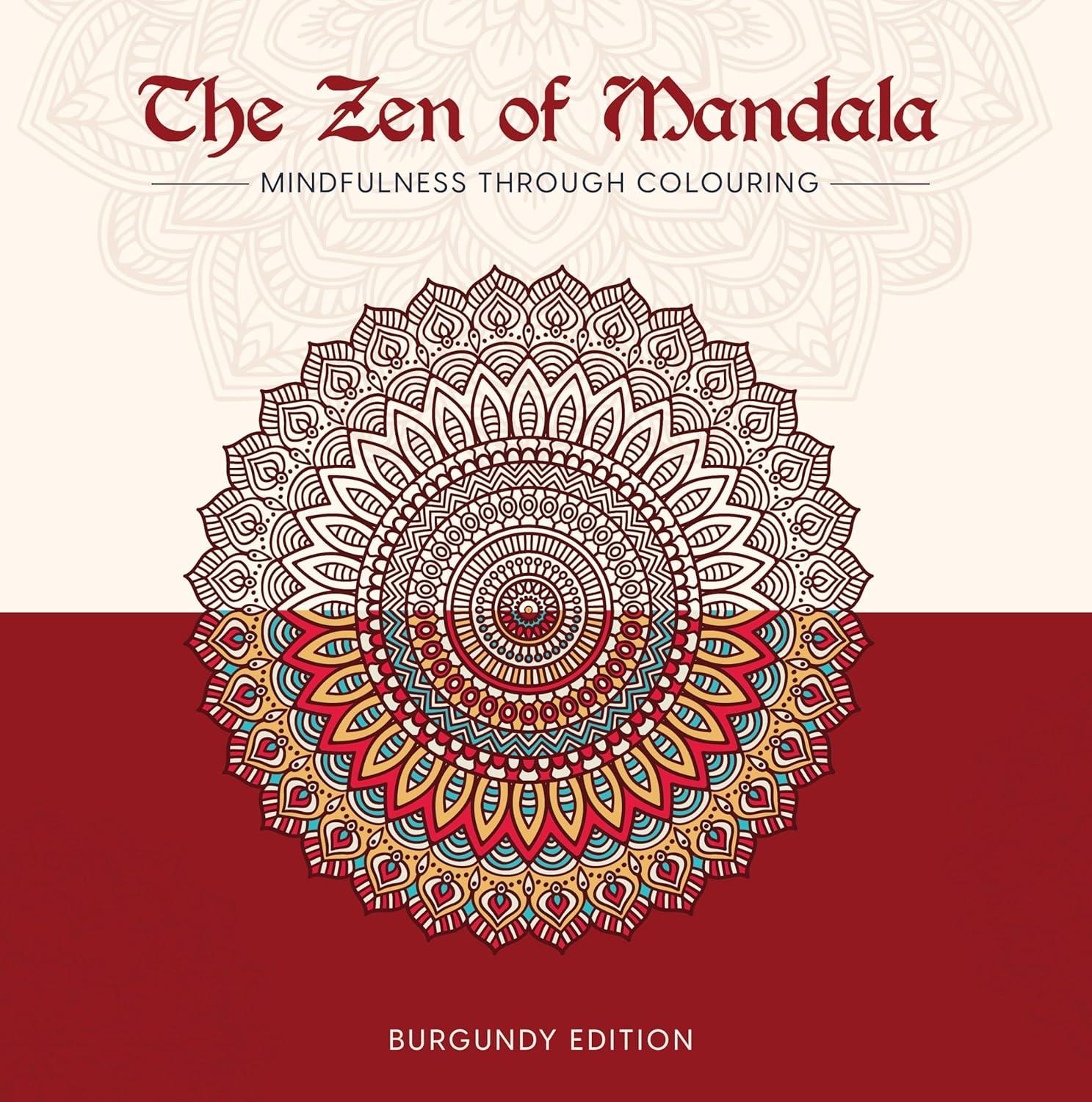 The Zen of Mandala (Burgundy edition) thumbnail 1